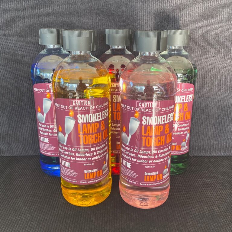 Unscented Coloured Smokeless Lamp Oil QLD Lamp Oil Supplies