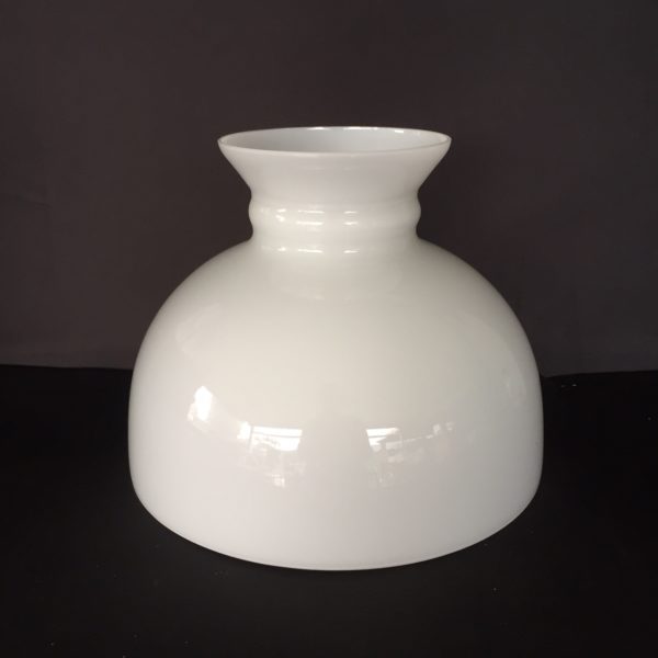 Aladdin 10″ White Glass Student Shade – QLD Lamp Oil Supplies