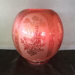 Glass Ball Shade Red, 4" or 100mm base fitter