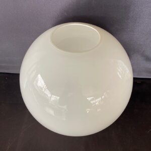 White Opal Glass Ball Shade – 4″ or 100mm base fitter. – QLD Lamp Oil ...