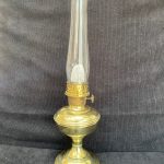 Aladdin Brass Deluxe Table Mantle Oil Lamp - Original - Complete Package Deal.
