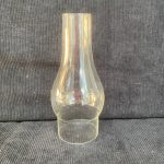 Bulge Comet Oil Lamp Glass Chimney SHORT- 3" or 75mm base diameter, 21cm high
