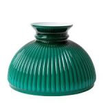 Aladdin 10" Glass Shade - Green Ribbed