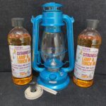 Hurricane Lamp Pkg H12B - 12" Lamp plus 2 Lts Citronella Lamp Oil and spare wick