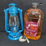 Hurricane Lamp Pkg H12D - 12" Lamp plus 4Lts Citronella Lamp Oil and spare wick