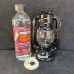 Hurricane Lamp Pkg H9A - 9" Lamp plus 1 Litre Unfragranced Lamp Oil and spare wick