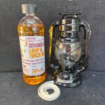 Hurricane Lamp Pkg H9B - 9" Lamp plus 1 Litre Citronella Lamp Oil and spare wick