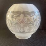 White Frosted Window Glass Ball Shade - 4" or 100mm base fitter.